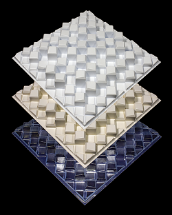 Art Diffusor Model C - US Patent #5160816 - A patented, two dimensional, four octave, binary array diffuser.